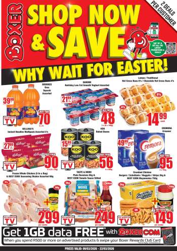 Boxer catalogue  - 09/03/2026 - 22/03/2026.