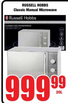 RUSSELL HOBBS Classic Manual Microwave