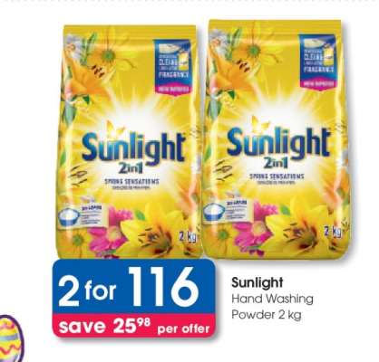 Sunlight Hand Washing Powder 2 kg