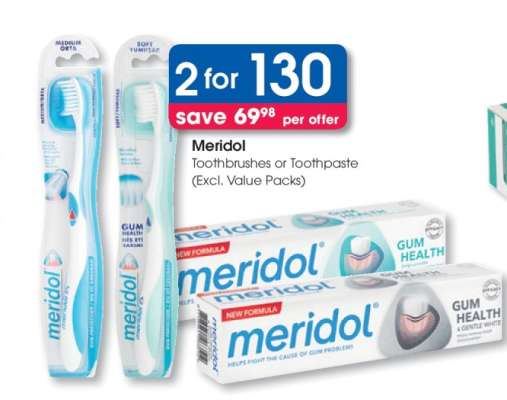 Meridol Toothbrushes or Toothpaste