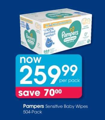 Pampers Sensitive Baby Wipes 504-Pack