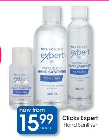 Clicks Expert Hand Sanitiser