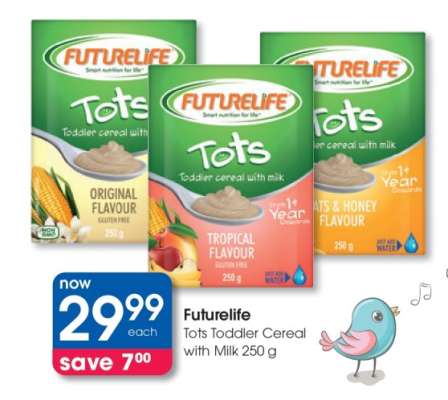 Futurelife Tots Toddler Cereal with Milk 250 g