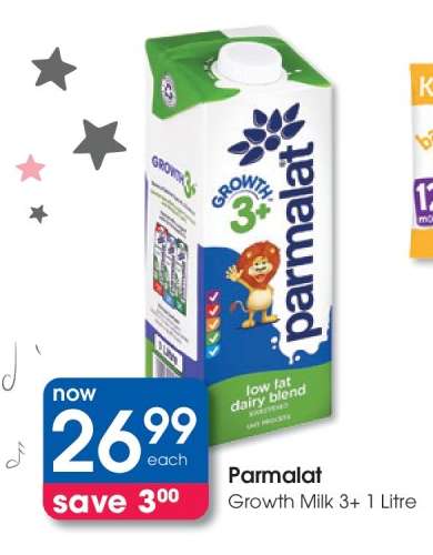 Parmalat Growth Milk 3+ 1 Litre