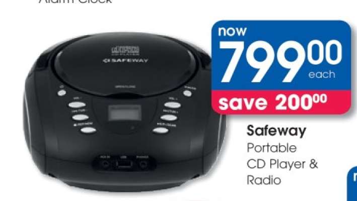 Safeway Portable CD Player & Radio