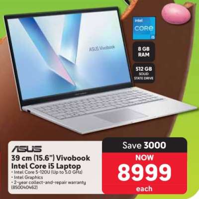 ASUS 39 cm (15.6”) Vivobook Intel Core i5 Laptop
