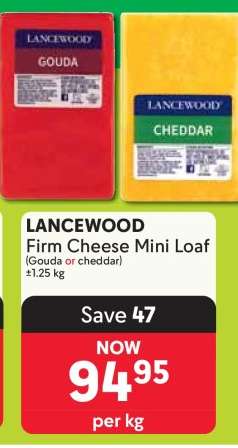 LANCEWOOD Firm Cheese Mini Loaf