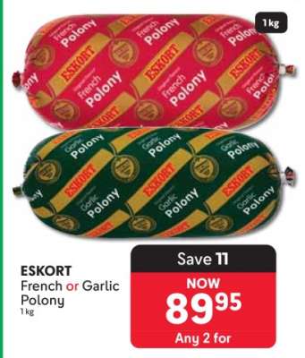 ESKORT French or Garlic Polony