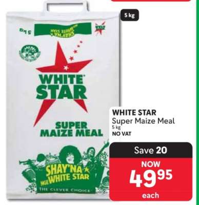 WHITE STAR SUPER MAIZE MEAL