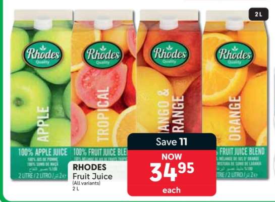 RHODES Fruit Juice
