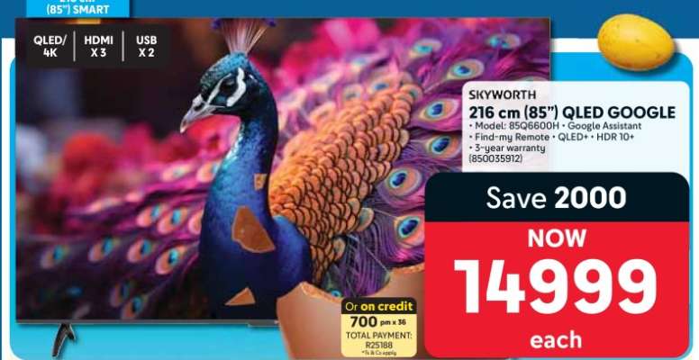 Skyworth 216 cm (85") QLED Google