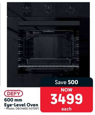 DEFY 600 mm Eye-Level Oven