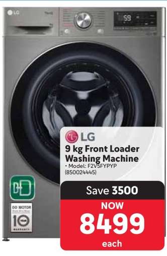 LG 9 kg Front Loader Washing Machine