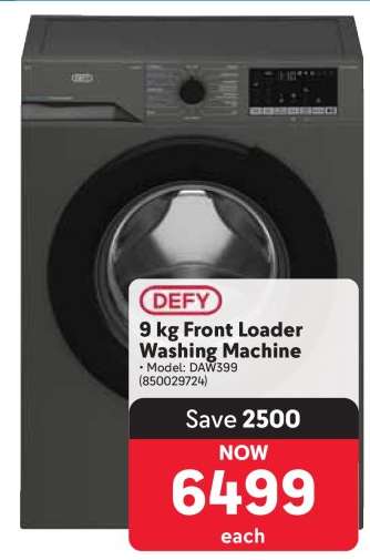 Defy 9 kg Front Loader Washing Machine