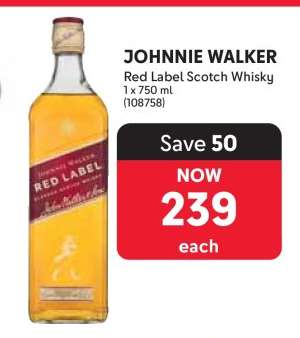JOHNNIE WALKER Red Label Scotch Whisky