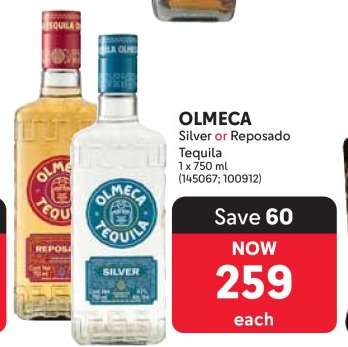 OLMECA Silver or Reposado Tequila