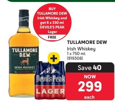 TULLAMORE DEW Irish Whiskey
