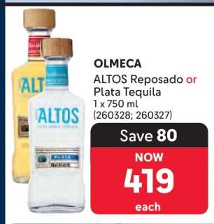 OLMECA ALTOS Reposado or Plata Tequila