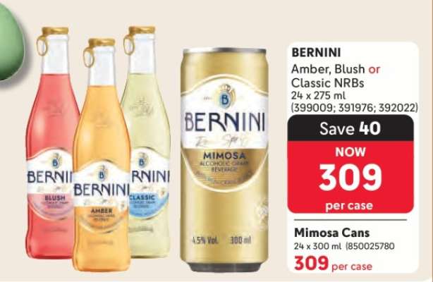 BERNINI Amber, Blush or Classic NRBs