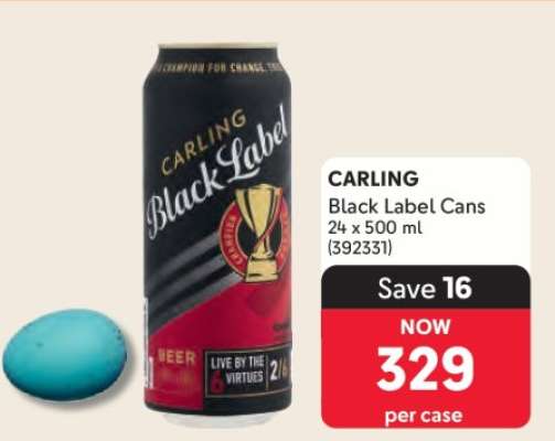 CARLING Black Label Cans