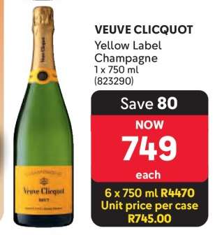 Veuve Clicquot Yellow Label Champagne