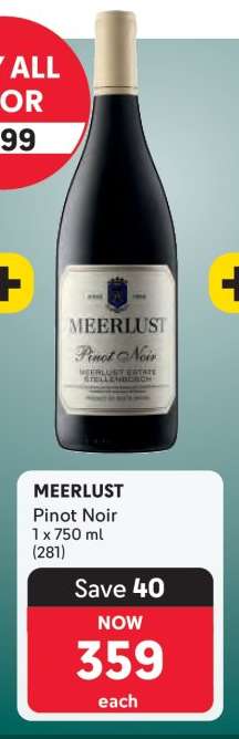 Meerlust Pinot Noir