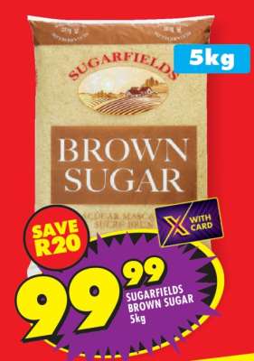 SUGARFIELDS BROWN SUGAR 5kg