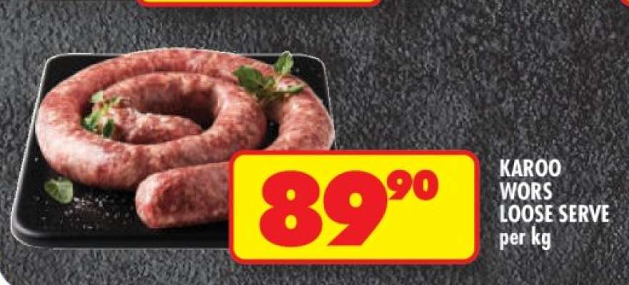 KAROO WORS LOOSE SERVE