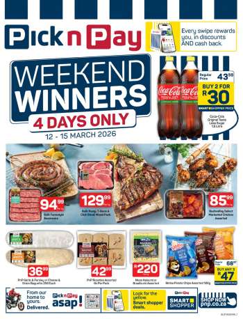 Pick n Pay catalogue  - 12/03/2026 - 15/03/2026.