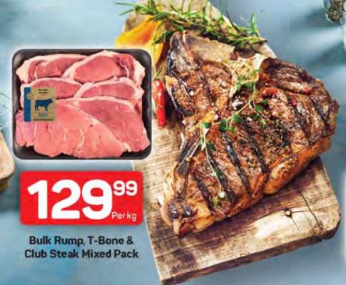 Bulk Rump, T-Bone & Club Steak Mixed Pack