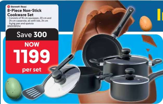 Bennett Read 8 Piece Non Stick Cookware Set