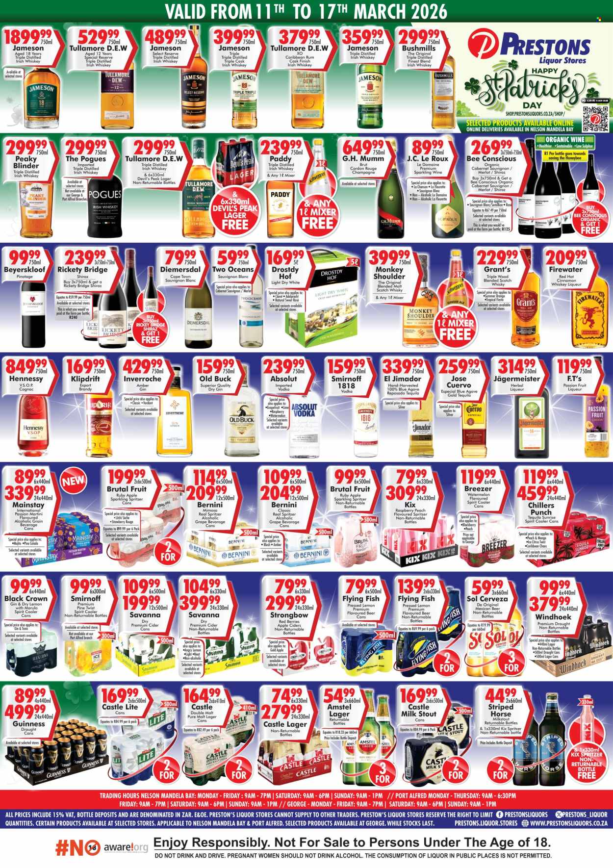 Prestons Liquor Stores specials - 11/03/2026 - 17/03/2026. Page 1