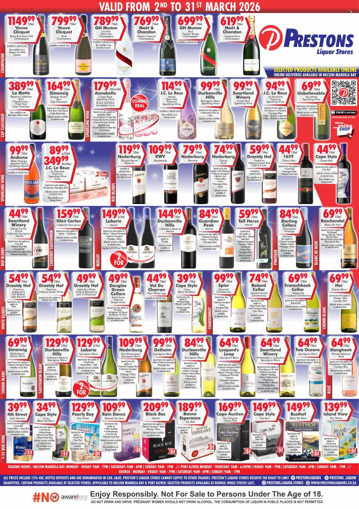 Prestons Liquor Stores specials - 02/03/2026 - 31/03/2026. Page 1