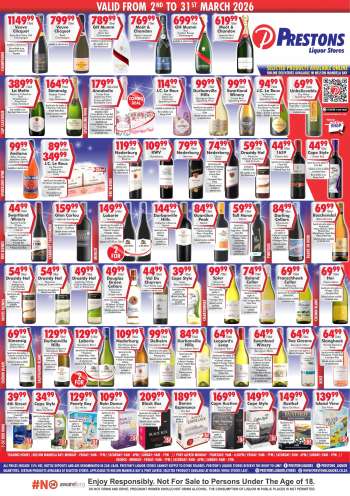 Prestons Liquor Stores catalogue  - 02/03/2026 - 31/03/2026.