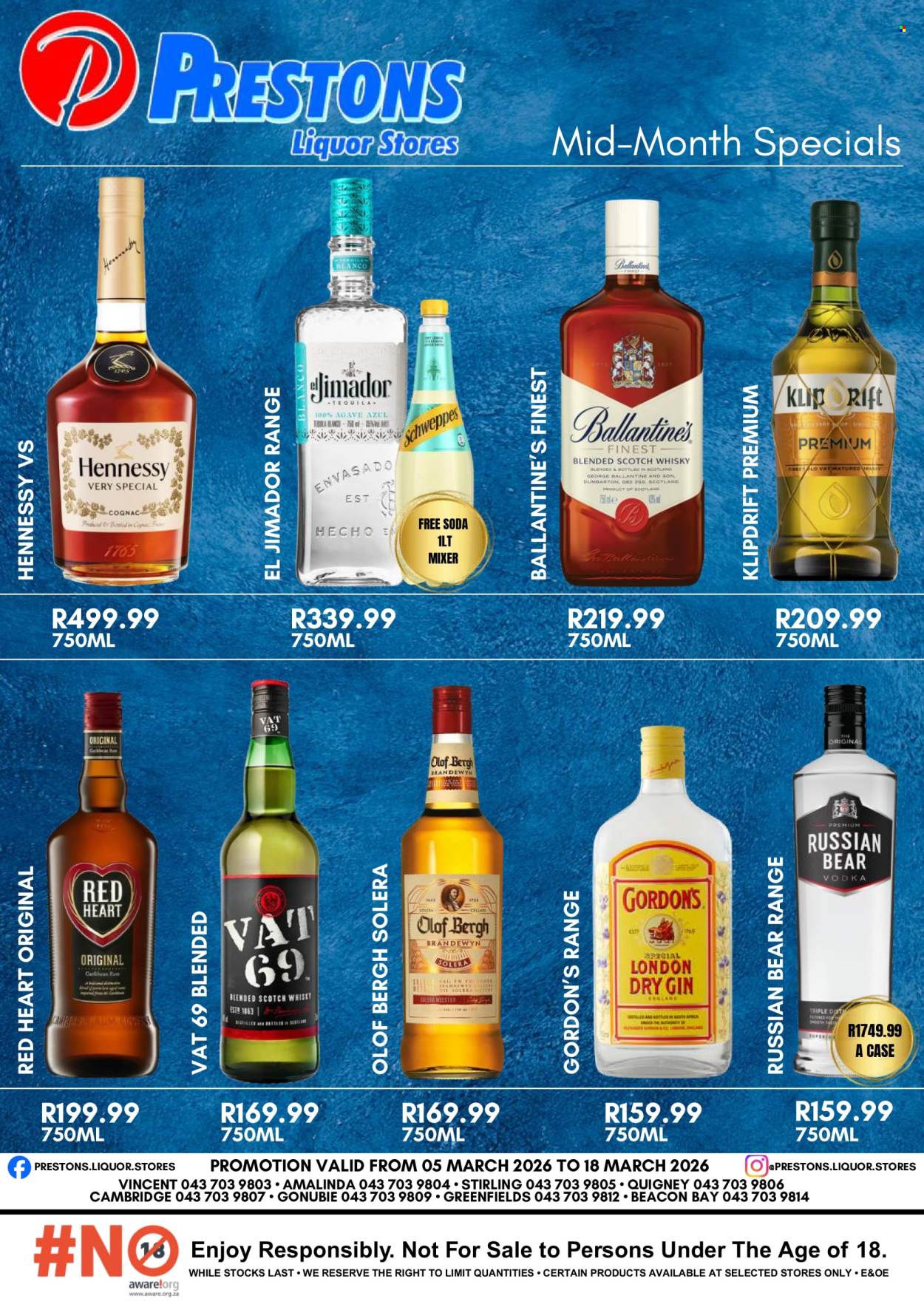 Prestons Liquor Stores specials - 05/03/2026 - 18/03/2026. Page 1