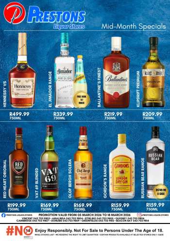Prestons Liquor Stores catalogue  - 05/03/2026 - 18/03/2026.