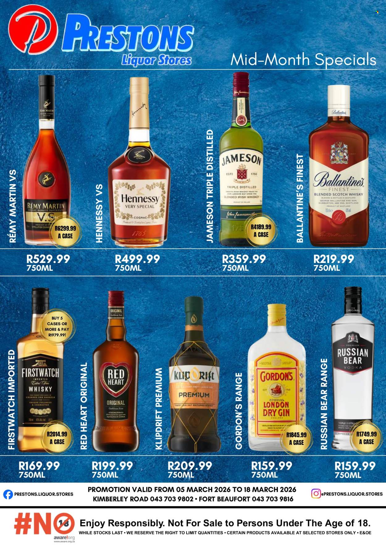 Prestons Liquor Stores specials - 05/03/2026 - 18/03/2026. Page 1