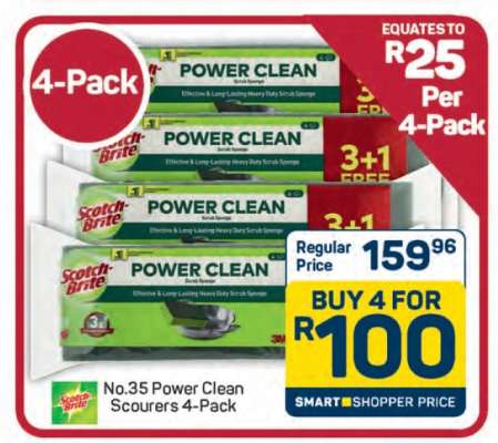 No.35 Power Clean Scourers 4-Pack