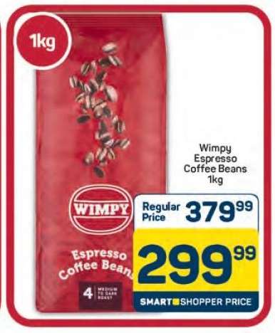 Wimpy Espresso Coffee Beans 1kg