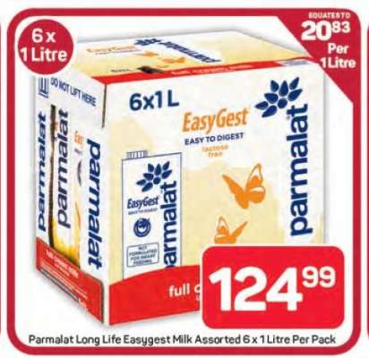 Parmalat Long Life EasyGest Milk Assorted