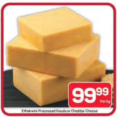 Ethekwini Processed Gouda or Cheddar Cheese