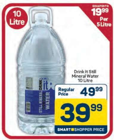 Drink It Still Mineral Water 10 Litre