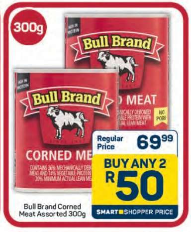 Bull Brand Corned Meat Assorted-300g