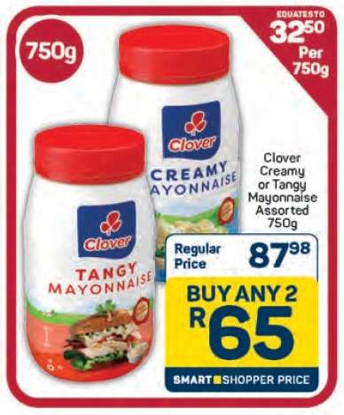 Clover Creamy or Tangy Mayonnaise
