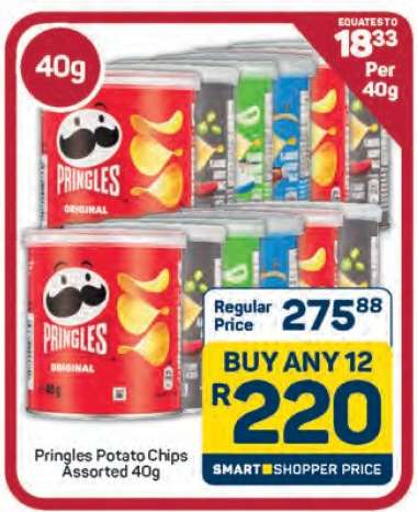 Pringles Potato Chips Assorted 40g