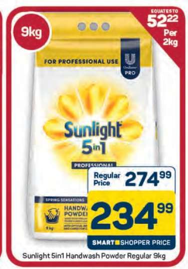 Sunlight 5in1 Handwash Powder Regular 9kg