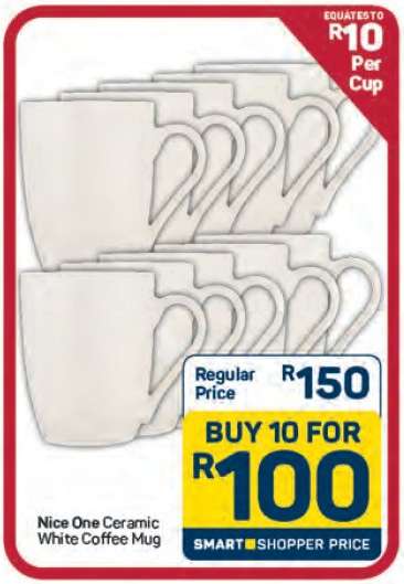 Nice One Ceramic White Coffee Mug