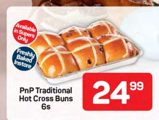 PnP Traditional Hot Cross Buns 6s