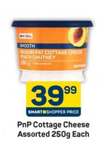 PnP Cottage Cheese Assorted 250g Each