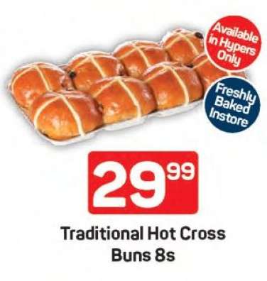 Traditional Hot Cross Buns 8s